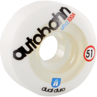 Autobahn Wheels Dual Durometer Ultra 100a White/Clear