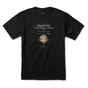 PRIMITIVE SKATEBOARDS ALPHONSE MUCHA PLUME TEE BLACK