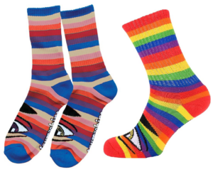 Toy Machine Sect Eye Rainbow Crew Socks - Single Pair