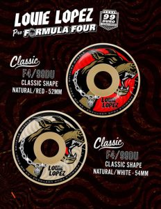 Spitfire Wheels Louie Lopez "Unchanied" Formula Four F4 Classic 99a Natural Wheels