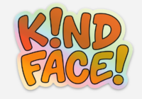 KindFace "OG Font" Halographic Sticker
