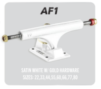 ACE TRUCKS AF1 White with Gold Hardware